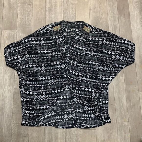 Womens Miss Me Aztec Boho Lightweight Open Front Cardigan Beach Duster - Picture 1 of 7